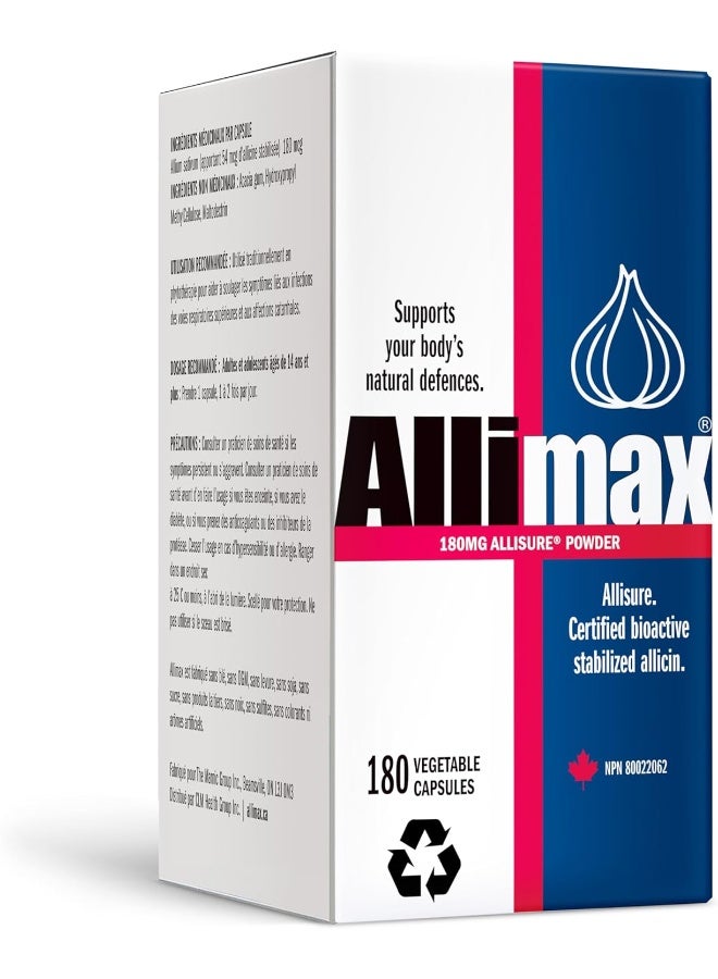 ALLIMAX Stabilised Allicin, 180 CT - Image 1